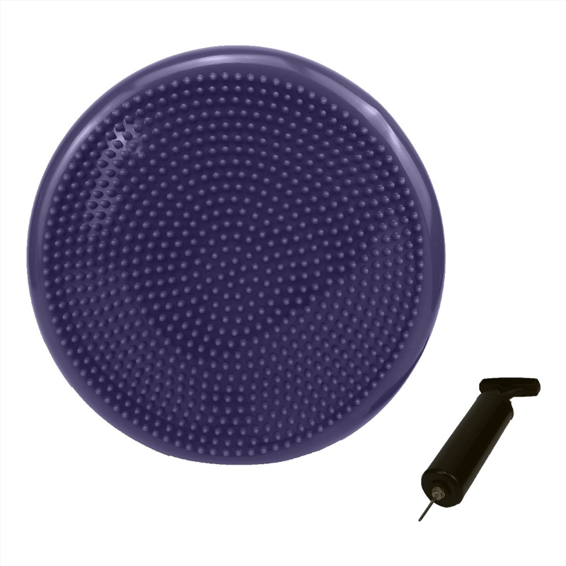 Powertrain Yoga Stability Disc w/ Pump Home Gym Pilate Balance Trainer - Purple/Product Detail/Gym Accessories