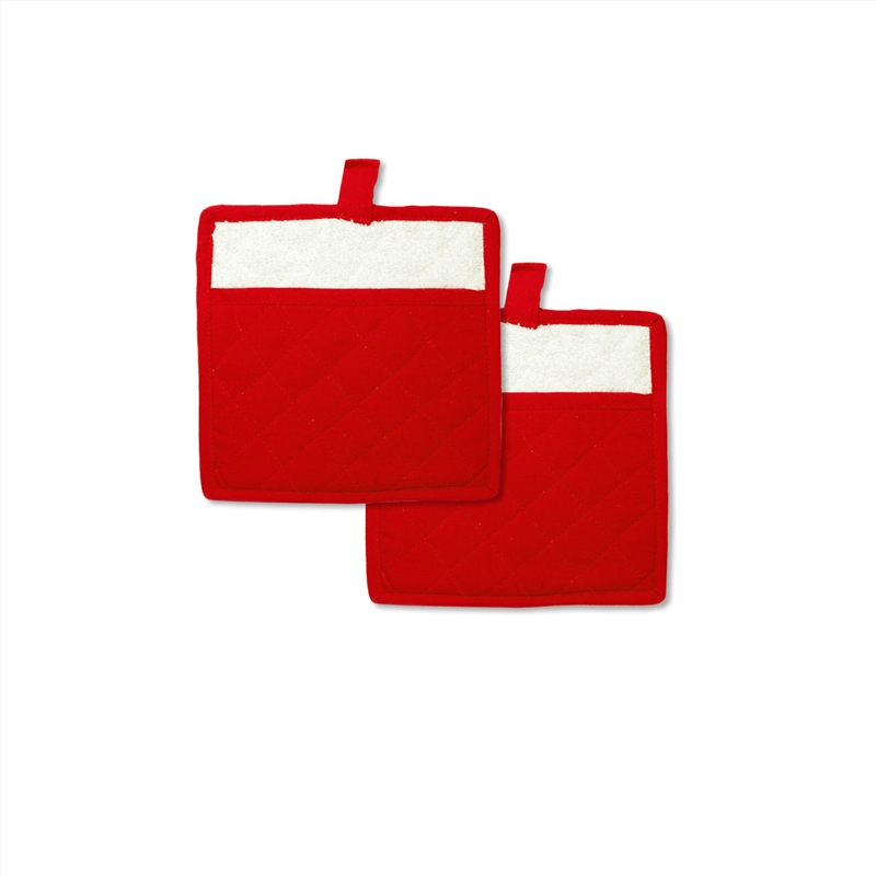 Rans Manhattan Red Cotton Set of 2 Pot Holders/Product Detail/Homewares