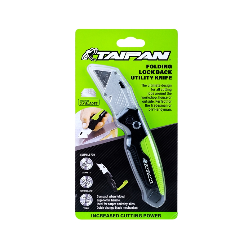 Taipan Folding Lock Back Utility Knife Premium Quality Carbon Vanadium Steel/Product Detail/Garden