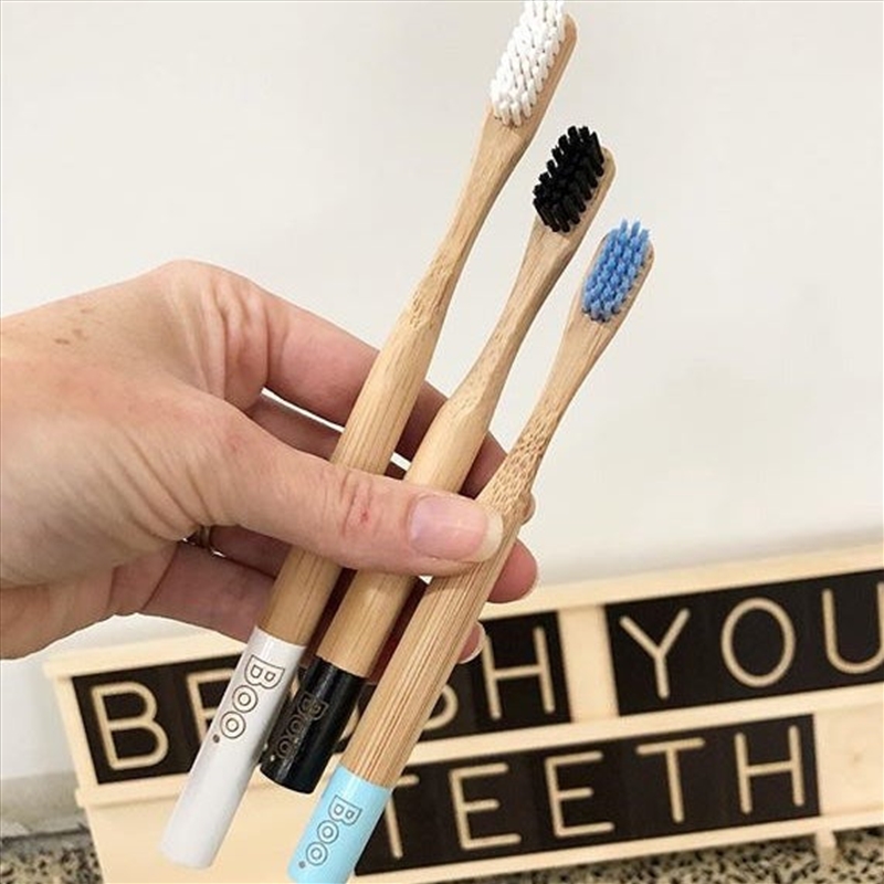 BAMBOO ADULTS TOOTHBRUSH (4 PK) WHITE/Product Detail/Accessories