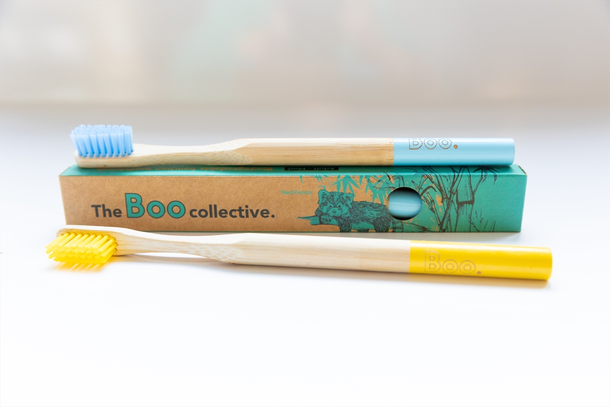 BAMBOO ADULTS TOOTHBRUSH (4 PK) YELLOW/Product Detail/Accessories