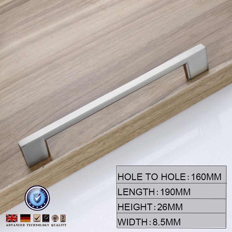 Brushed Nickel Kitchen Door Cabinet Drawer Handle Pulls 160MM/Product Detail/Homewares