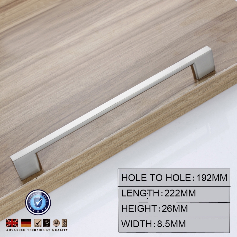 Brushed Nickel Kitchen Door Cabinet Drawer Handle Pulls 192MM/Product Detail/Homewares