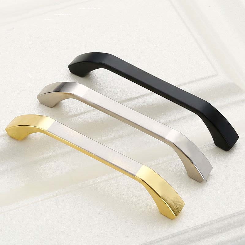 Zinc Kitchen Cabinet Handles Bar Drawer Handle Pull black color hole to hole 128MM/Product Detail/Homewares