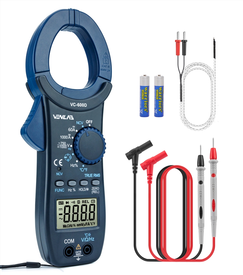 VENLAB Digital Clamp Meter 1000A T-RMS 6000 Counts AC/DC Current Multimeter/Product Detail/Outdoor