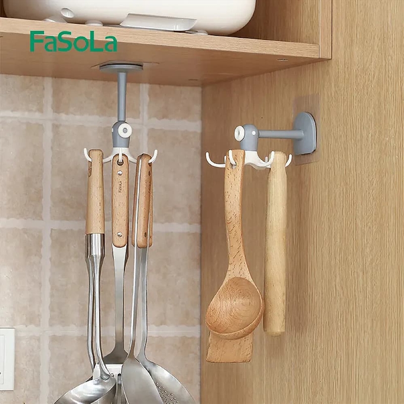 Fasola Rotary Hook White 13.8*11.2*7cm/Product Detail/Homewares