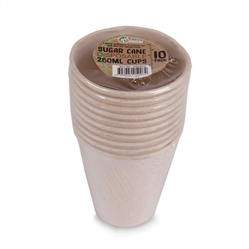 10 Pck Eco Friendly Disposable Party Cups 260ml Biodegradable Sugar Cane/Product Detail/Homewares