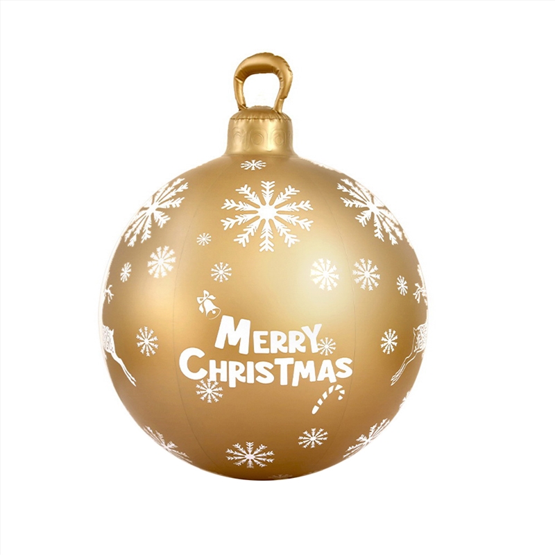 Jingle Jollys Christmas Inflatable Ball 60cm Decoration Giant Bauble Gold/Product Detail/Decor