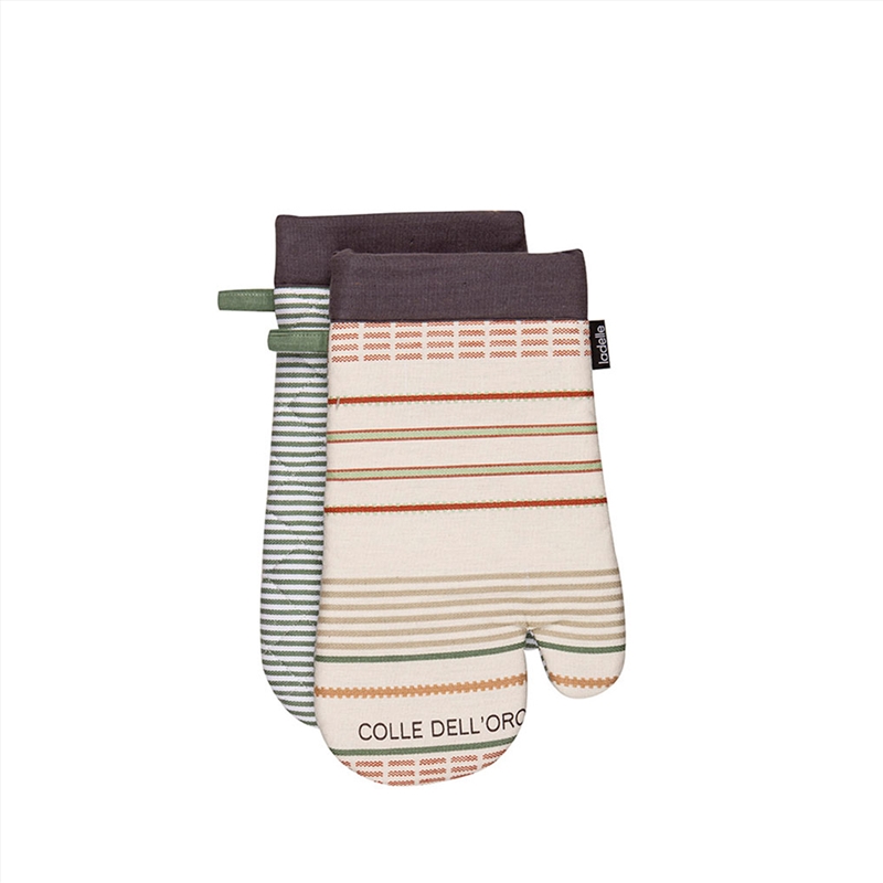 Ladelle Sanctuary Cream Set of 2 Oven Mitts 18 x 33 cm/Product Detail/Homewares