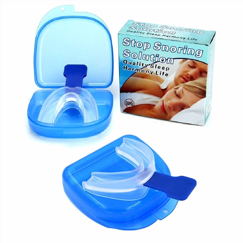 2x Anti Snoring Aid Mouth Guard - Adjustable Mouthguard Sleeping and Breathing/Product Detail/Accessories