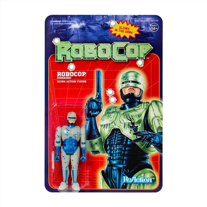 RoboCop (1987) - RoboCop Battle Damaged Glow in the Dark ReAction 3.75" Action Figure/Product Detail/Figurines