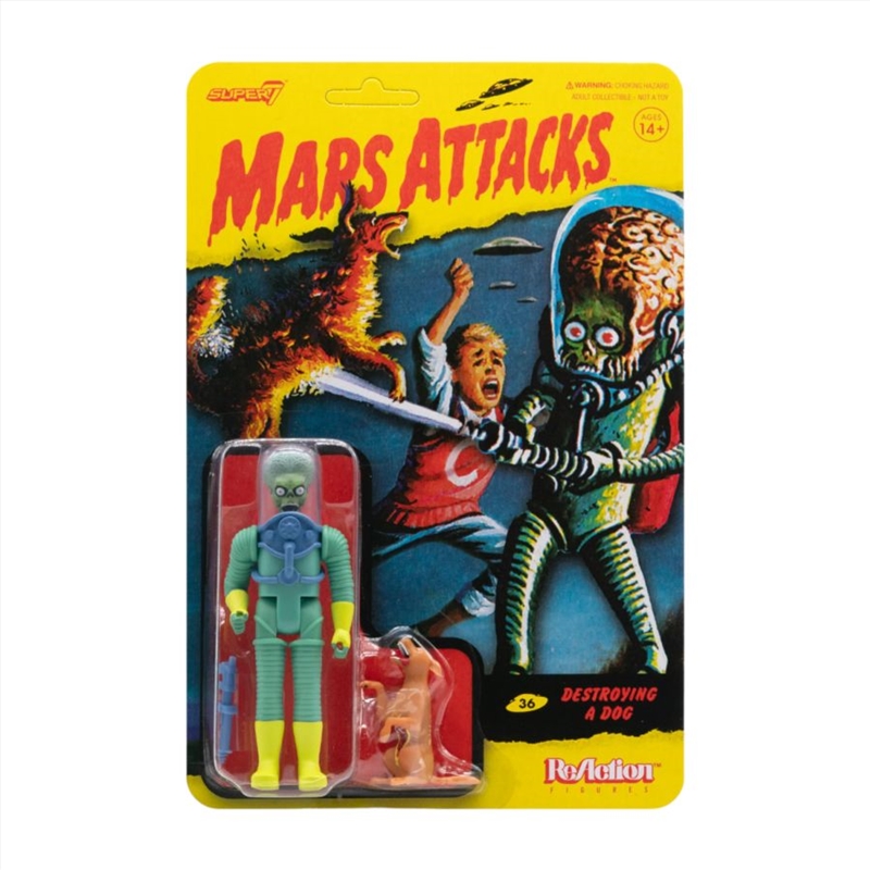 Mars Attacks - Destroying a Dog ReAction 3.75" Action Figure/Product Detail/Figurines