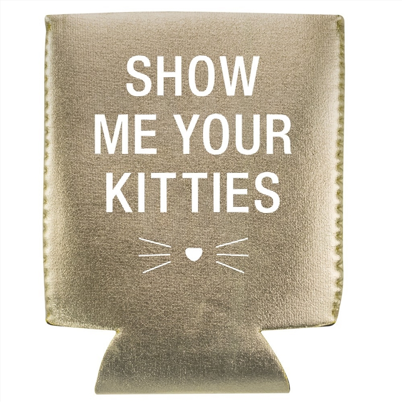 Stubby Holder - Show Me Your Kitties (Gold)/Product Detail/Coolers & Accessories