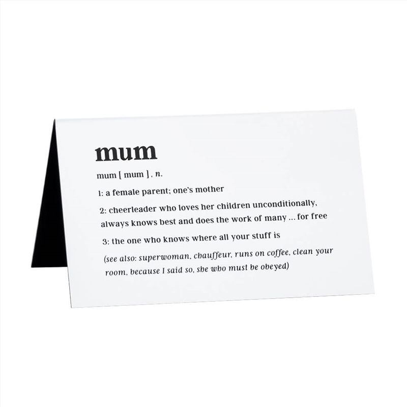 Defined Desk Sign Large - Mum/Product Detail/Posters & Prints