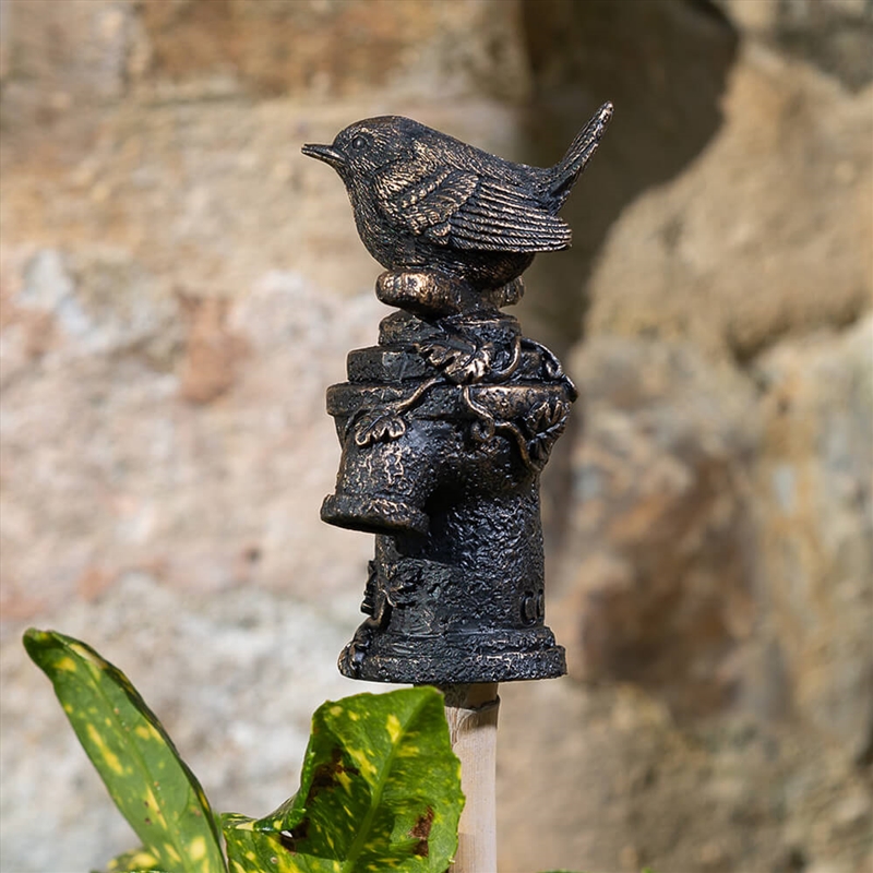 Topper - Antique Bronze Wren On Tap/Product Detail/Homewares