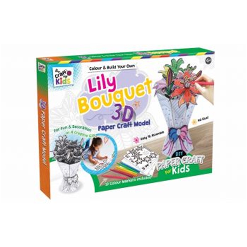 Colour and Build Your Own 3D Lily Bouquet/Product Detail/Arts & Craft