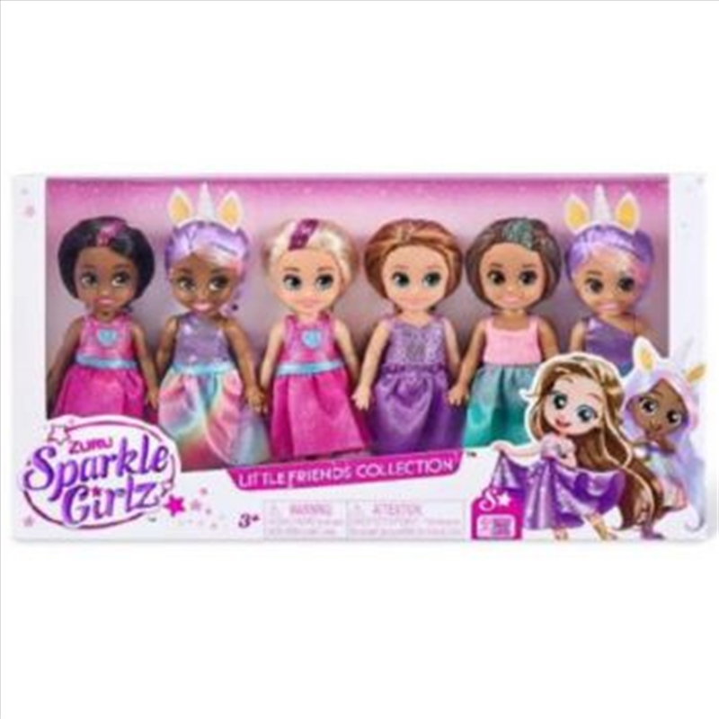 "Sparkle Girlz 4.7"" Princess Dolls 6 Multi Pack"/Product Detail/Toys