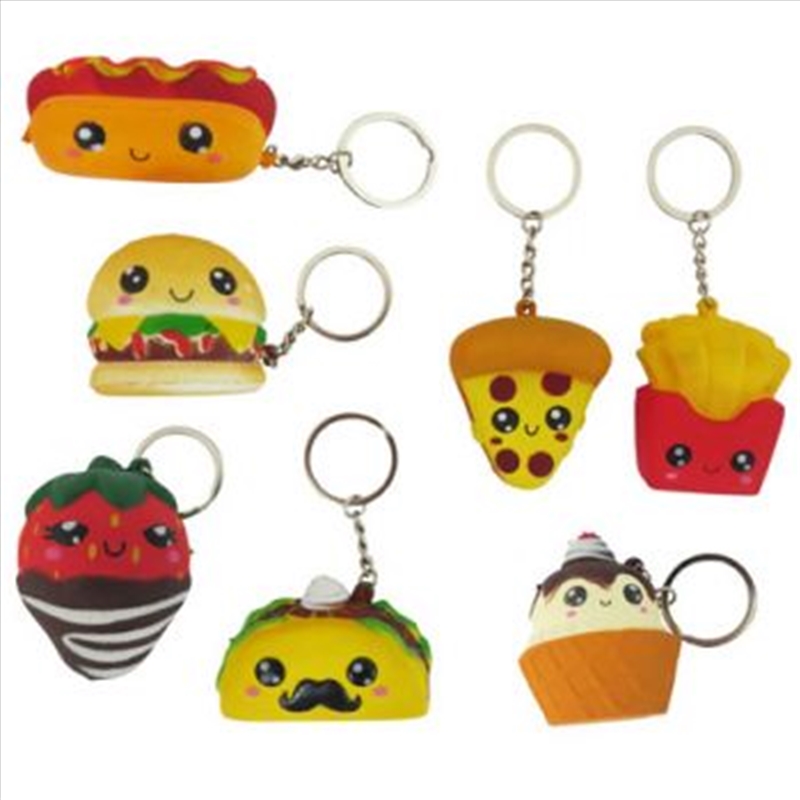 Squishy Food Keychain assorted (Sent At Random)/Product Detail/Keyrings