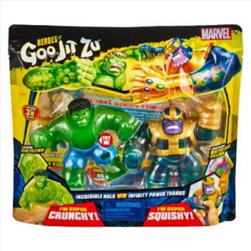 Heroes of Goo Jit Zu Marvel Series 4 Versus Pack - Hulk vs Thanos/Product Detail/Toys