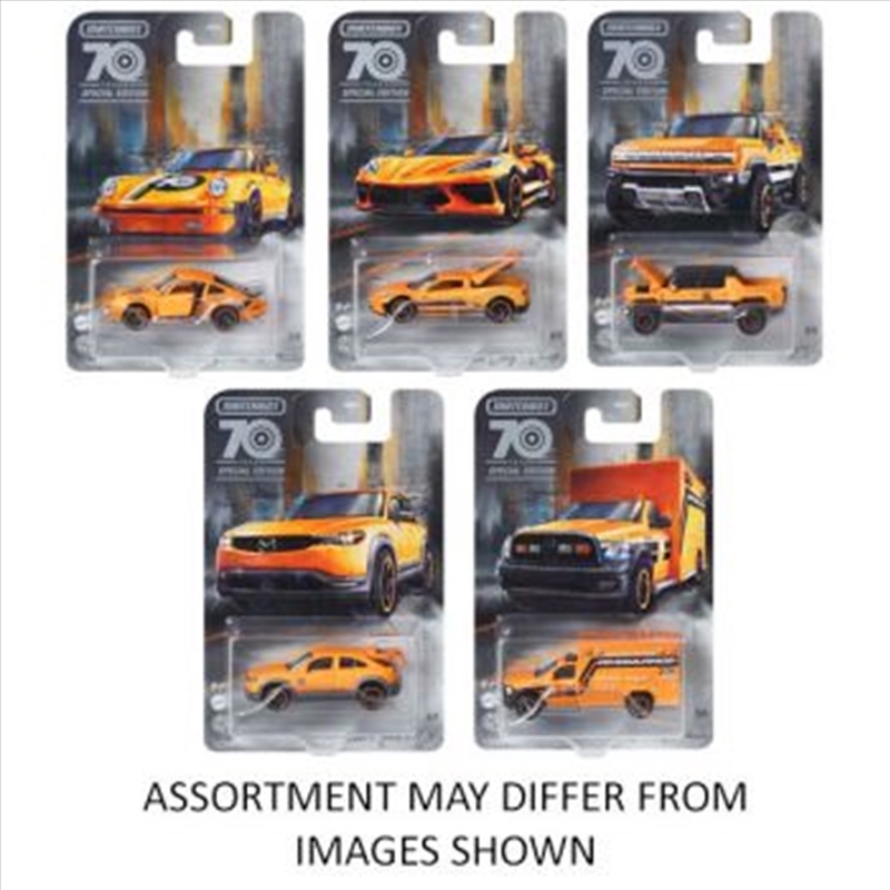 Matchbox 1:64 70th Moving Parts Vehicles assorted (Sent At Random)/Product Detail/Toys