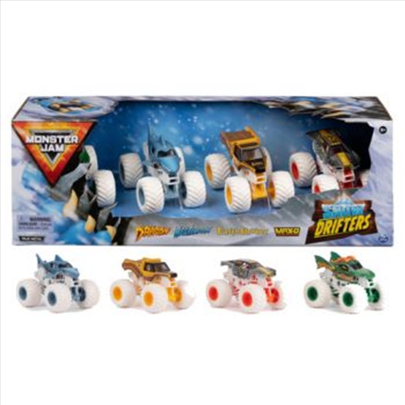 Monster Jam 1:64 4 Pack White Out Theme/Product Detail/Toys