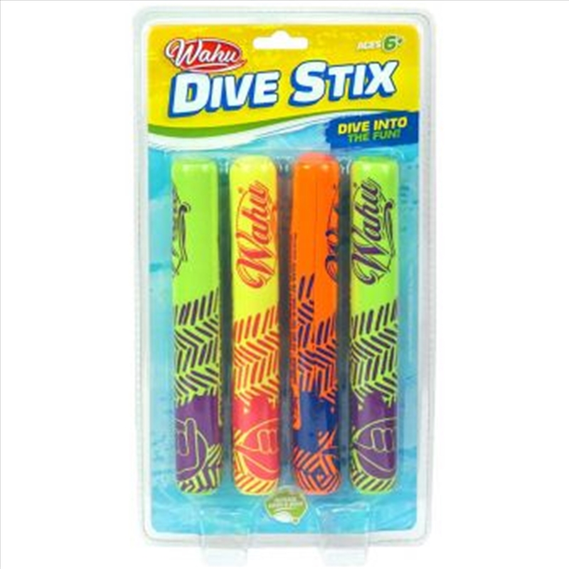 Wahu Pool Party Dive Stix 4pk/Product Detail/Outdoor and Pool Games