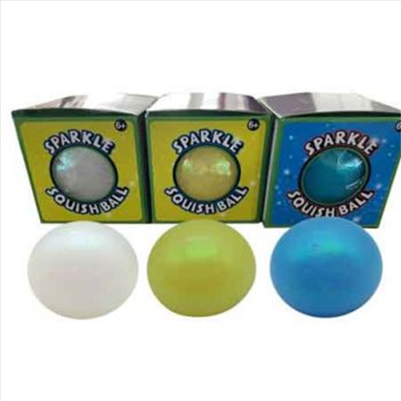 Sparkle Squish Ball 10cm assorted (Sent At Random)/Product Detail/Toys