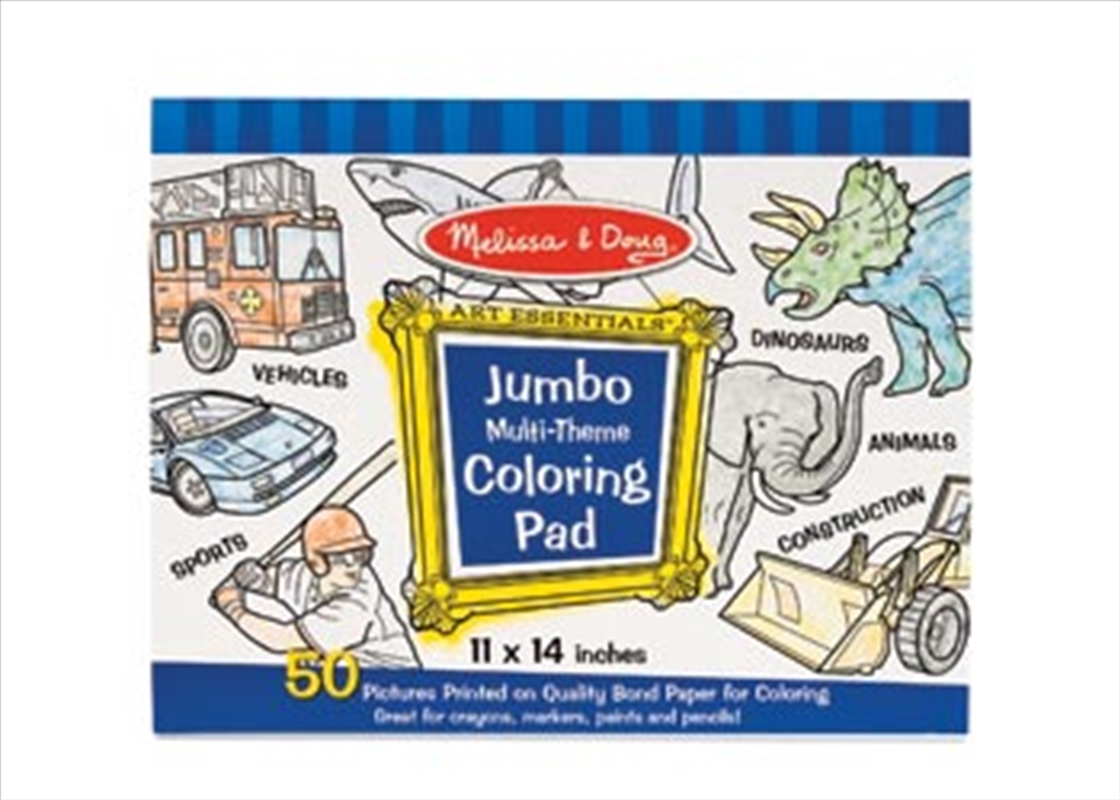 Jumbo Colouring Pad - Blue - 27x35cm/Product Detail/Arts & Craft