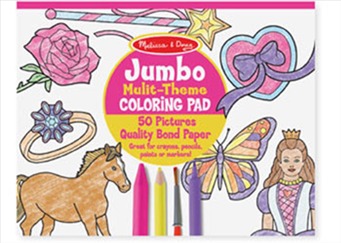 Jumbo Colouring Pad - Pink - 27x35cm/Product Detail/Arts & Craft