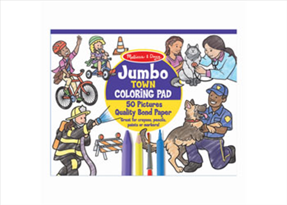 Jumbo Colouring Pad - Town/Product Detail/Arts & Craft