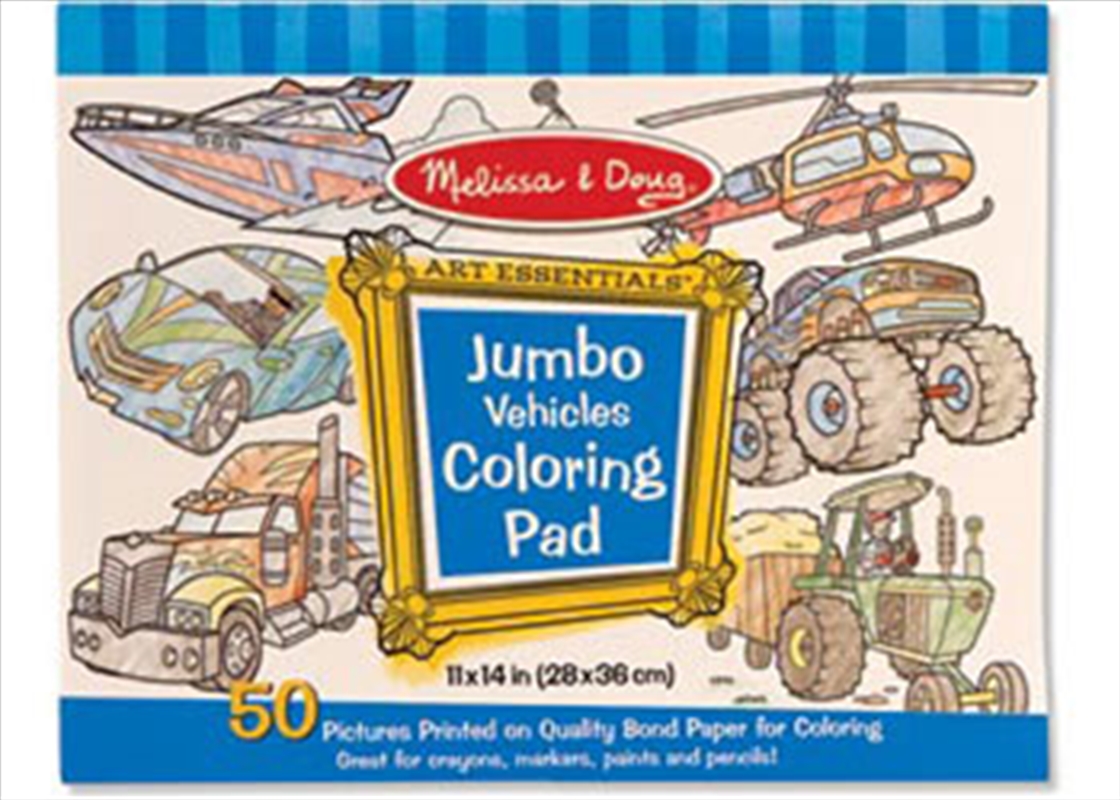 Jumbo Colouring Pad - Vehicles/Product Detail/Arts & Craft