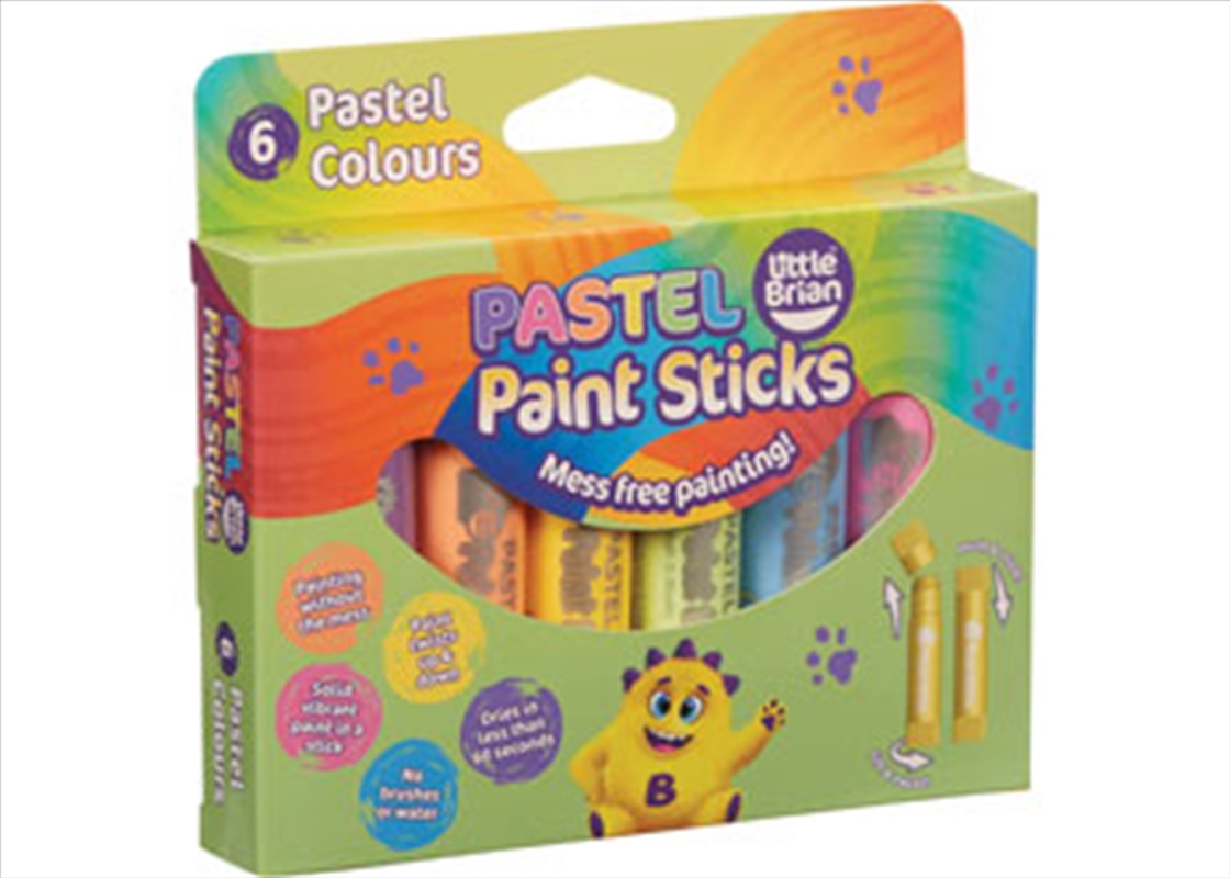 Little Brian Paint Sticks - Pastal 6pk/Product Detail/Arts & Craft