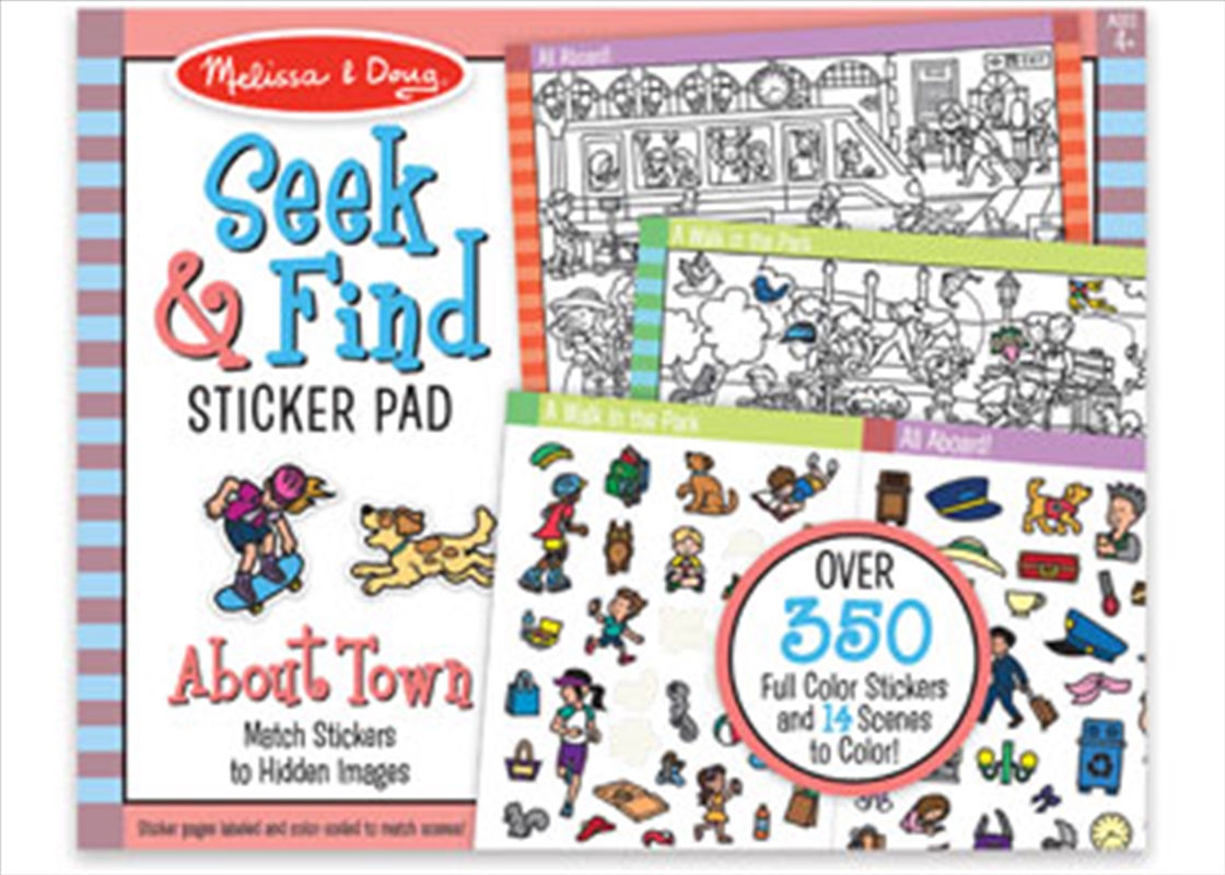 Seek & Find Sticker Pad - Around Town/Product Detail/Arts & Craft