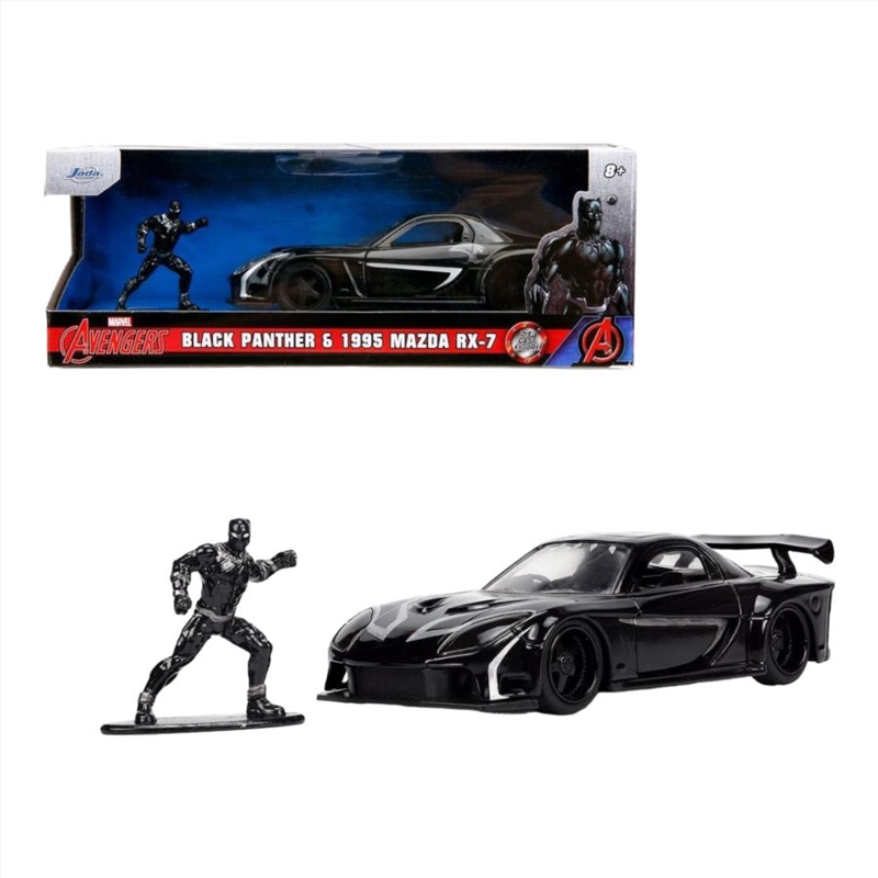 Marvel Comics - 1995 Mazda RX7 with Black Panther 1:32 Scale Diecast Figure/Product Detail/Figurines