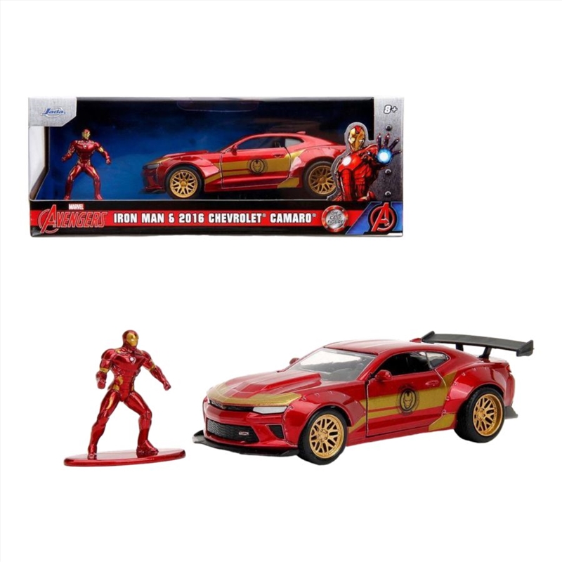 Marvel Comics - 2016 Chevy Camaro SS Widebody with Ironman 1:32 Scale Diecast Figure/Product Detail/Figurines