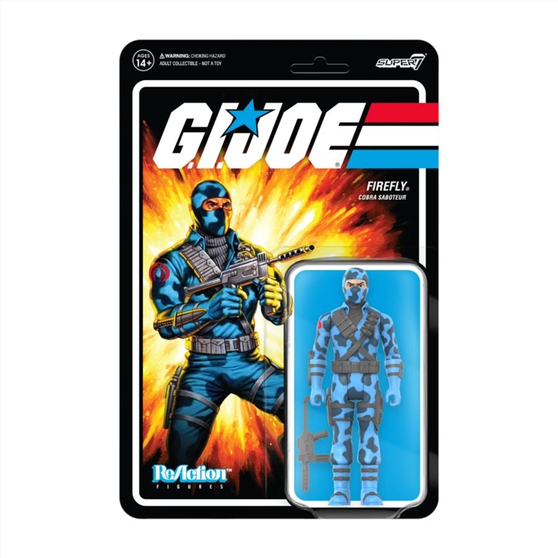 G.I. Joe - Firefly (Comic Colors) ReAction 3.75" Action Figure/Product Detail/Figurines