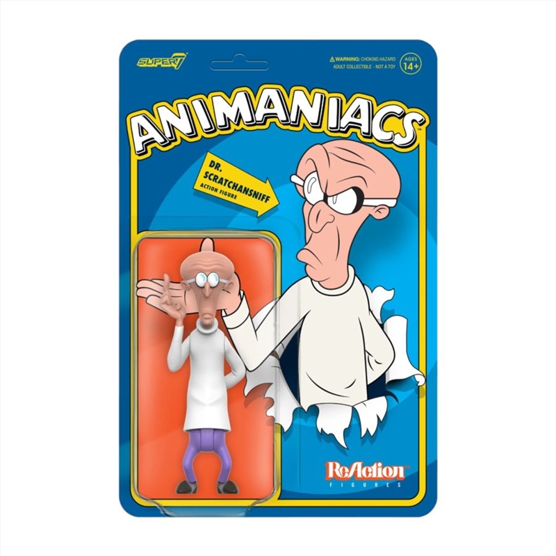 Animaniacs - Dr. Scratchansniff ReAction 3.75" Action Figure/Product Detail/Figurines