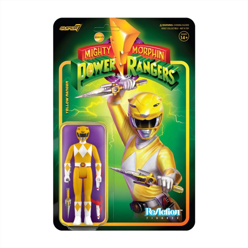 Power Rangers - Yellow Ranger ReAction 3.75" Action Figure/Product Detail/Figurines