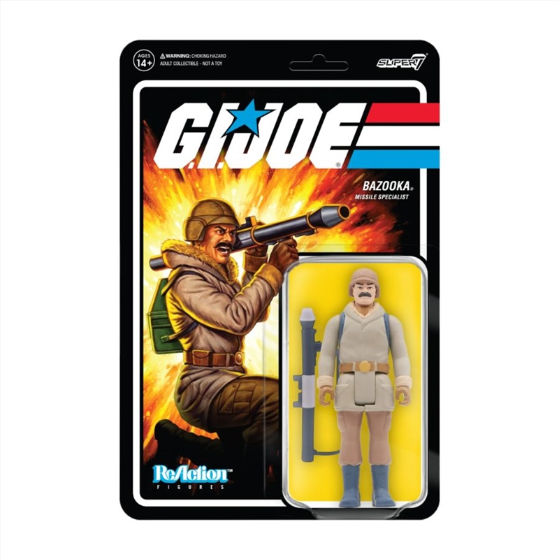 G.I. Joe - Bazooka in Arctic Outfit ReAction 3.75" Action Figure/Product Detail/Figurines