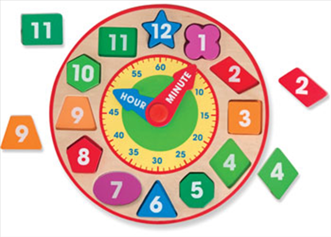 Wooden Shape Sorting Clock/Product Detail/Toys