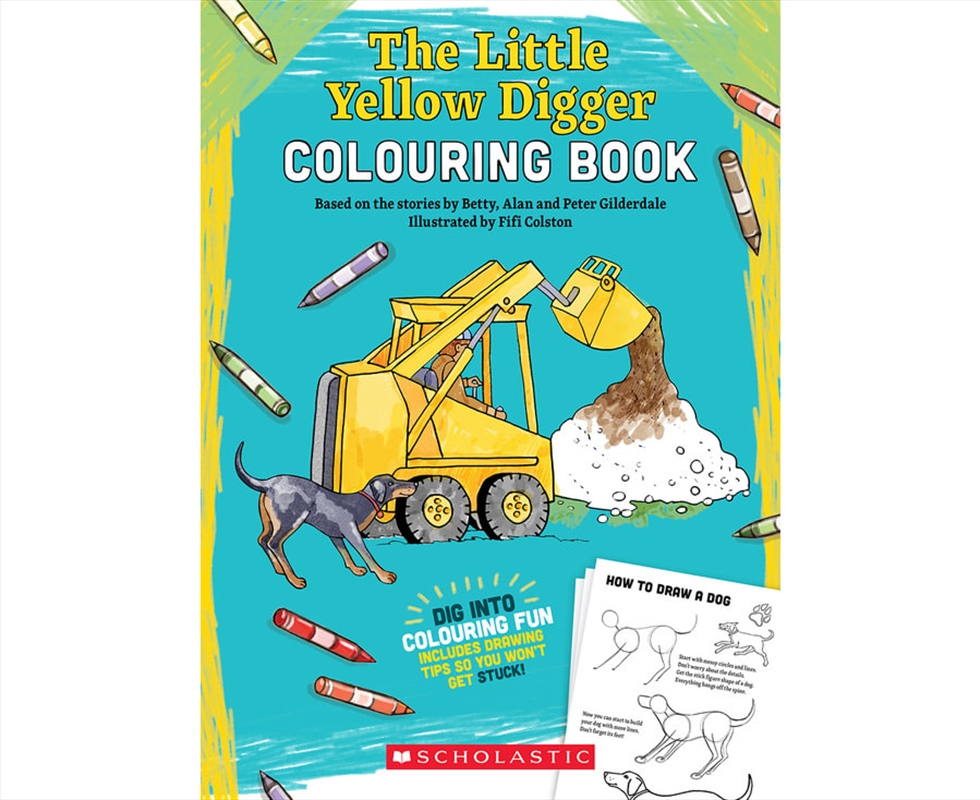 The Little Yellow Digger Colouring Book/Product Detail/Childrens