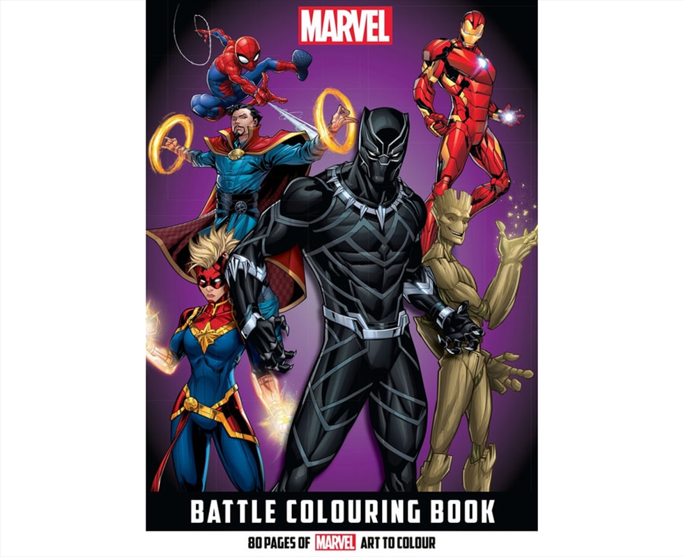 Marvel: Battle Adult Colouring Book (Featuring Black Panther)/Product Detail/Kids Colouring