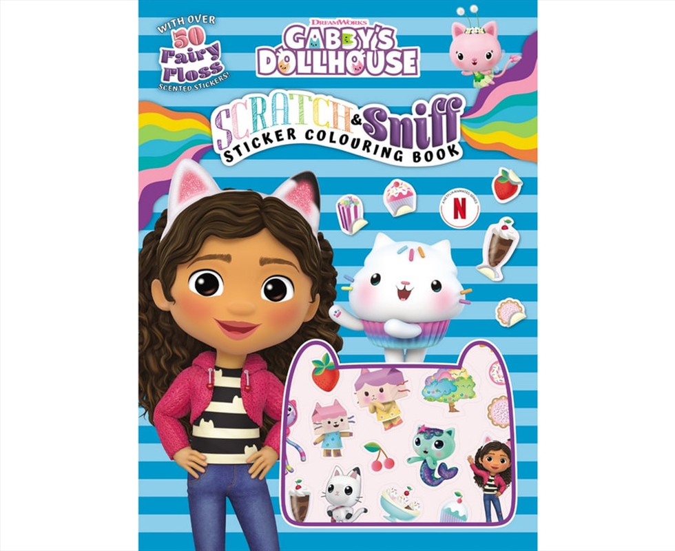 Gabby's Dollhouse: Scratch & Sniff Sticker Colouring Book (DreamWorks)/Product Detail/Kids Activity Books