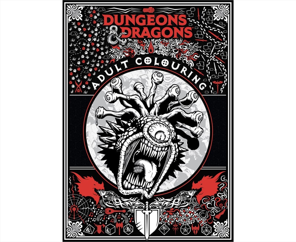 Dungeons & Dragons: Adult Colouring Book (Hasbro)/Product Detail/Kids Colouring