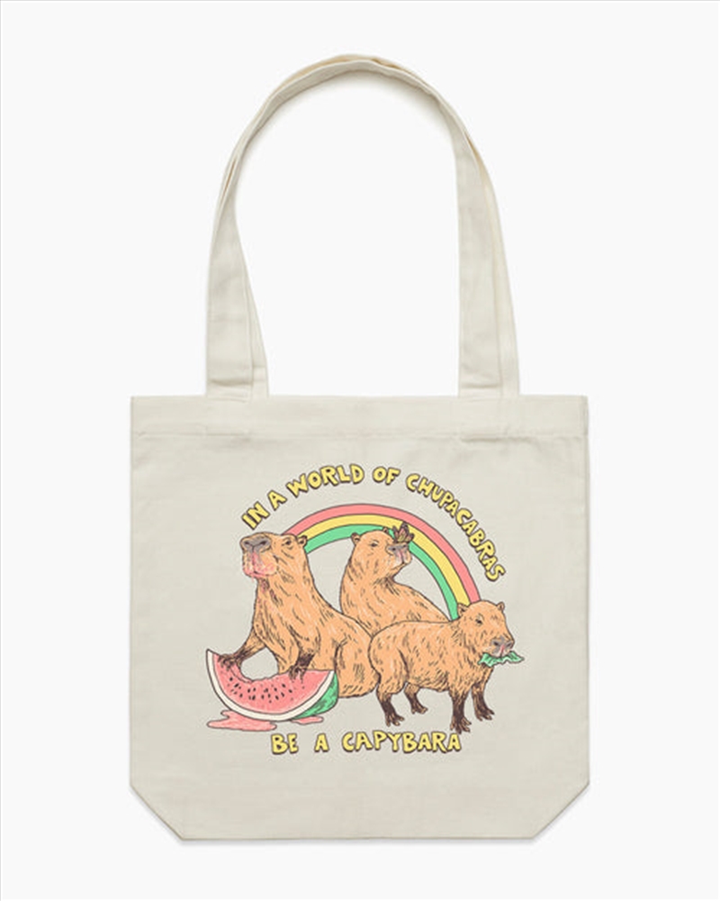 Be A Capybara Tote Bag - Natural/Product Detail/Bags