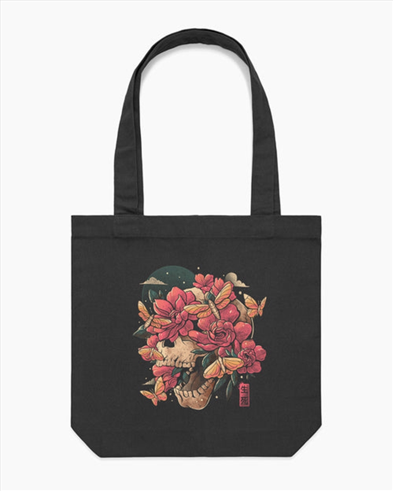 Blossom In Grave Tote Bag - Black/Product Detail/Bags