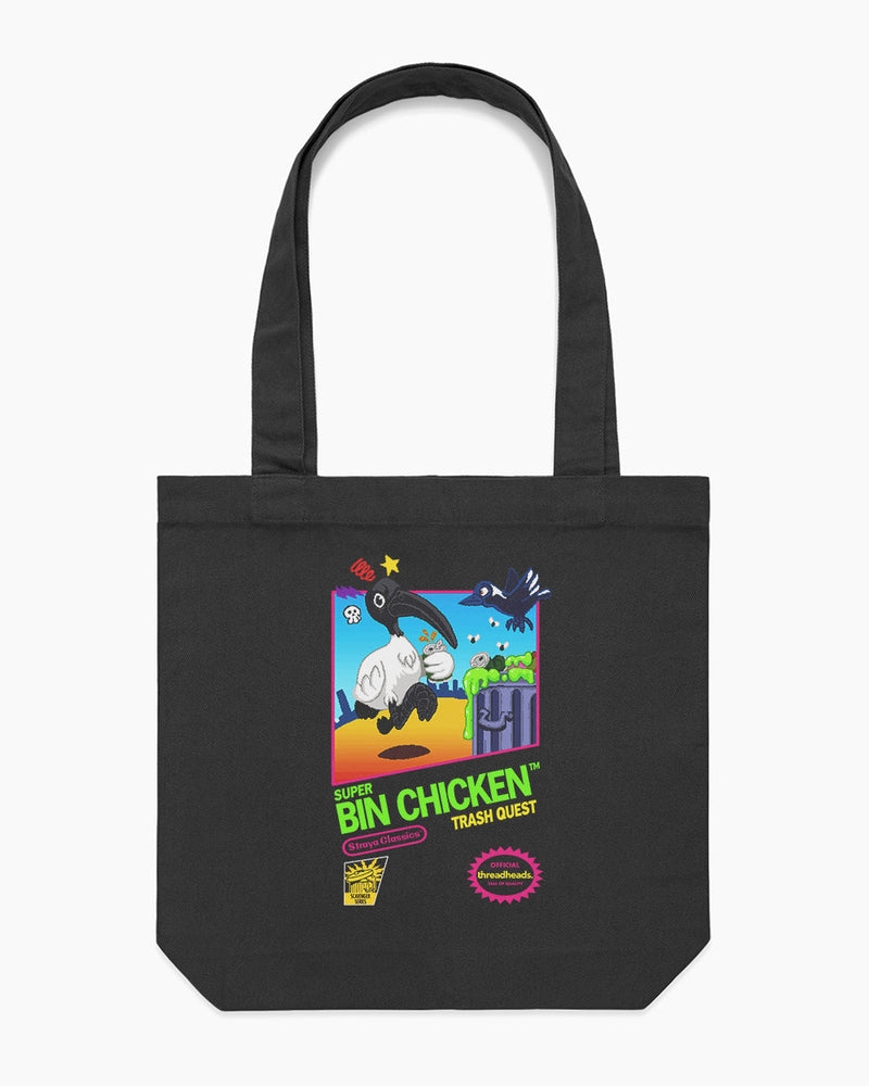 Bin Chicken Mario Tote Bag - Black/Product Detail/Bags