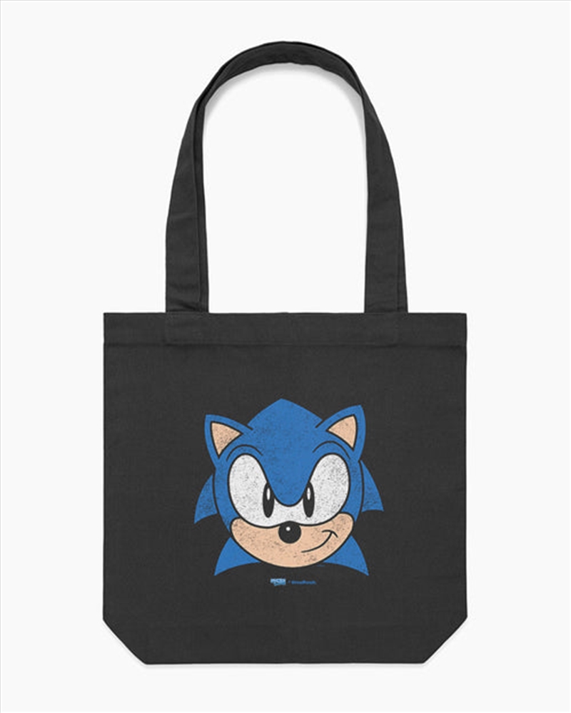 Buy Sonic Face Tote Bag - Black Online | Sanity