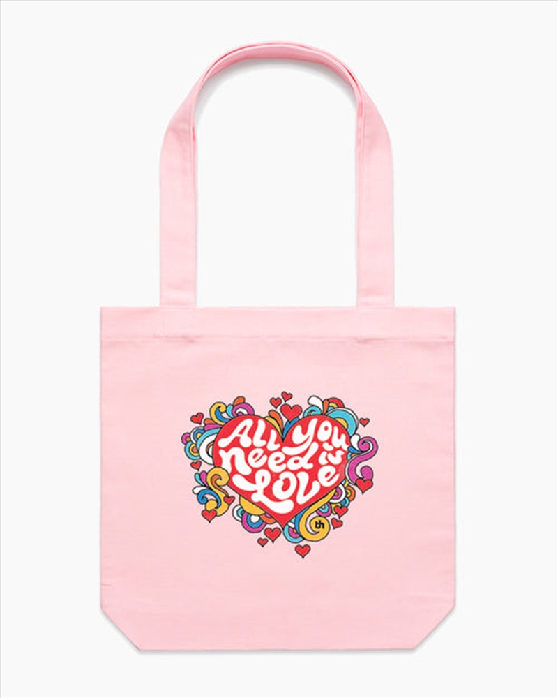 All You Need Is Love Tote Bag - Pink/Product Detail/Bags