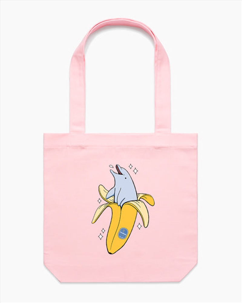 Banana Dolphin Tote Bag - Pink/Product Detail/Bags
